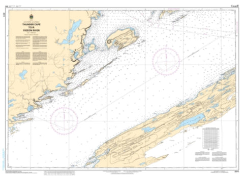 Buy map Thunder Cape to/a Pigeon River by Canadian Hydrographic Service