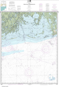 Buy map Timbalier and Terrebonne Bays (11357-43) by NOAA