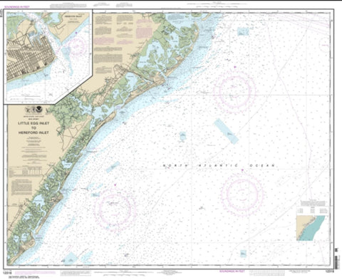 Buy map Little Egg Inlet to Hereford Inlet; Absecon Inlet (12318-45) by NOAA