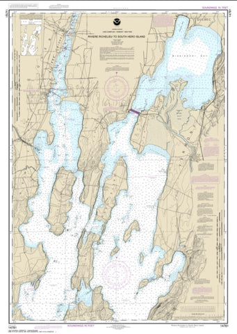 Buy map Riviere Richelieu to South Hero Island (14781-20) by NOAA