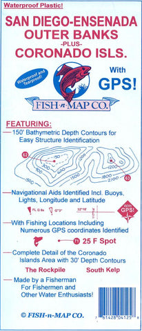 Buy map San Diego-Ensenada Outer Banks/Coronado Islands