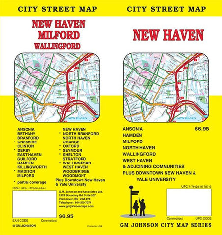 Buy map New Haven, CT Map by GM Johnson