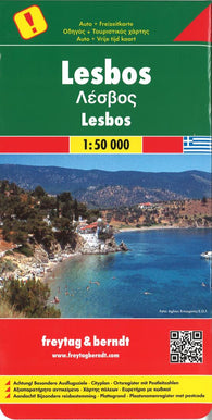 Buy map Lesbos, Greece by Freytag-Berndt und Artaria