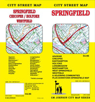 Buy map Springfield, Massachusetts by GM Johnson