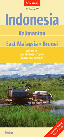 Buy map Indonesia, Kalimantan, East Malaysia and Brunei by Nelles Verlag GmbH