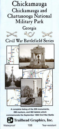 Buy map Chickamauga Battlefield #108 by Trailhead Graphics, Inc.