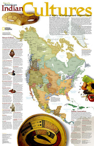 Buy map North American Indian cultures