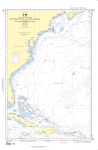 Buy map North Atlantic Ocean - Southeast Coast Of North America (NGA-108-9) by National Geospatial-Intelligence Agency