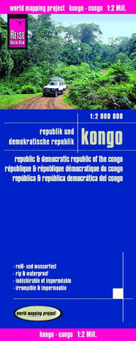 Buy map Democratic Republic of Congo and Congo by Reise Know-How Verlag