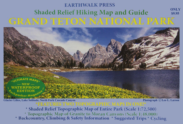 Buy map Grand Teton National Park, Wyoming, waterproof by Earthwalk Press
