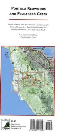 Buy map Portola Redwoods and Pescadero Creek by Redwood Hikes Press