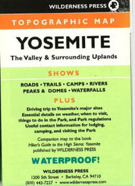 Buy map Yosemite, California Topo Quad by Wilderness Press