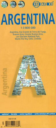 Buy map Argentina by Borch GmbH.