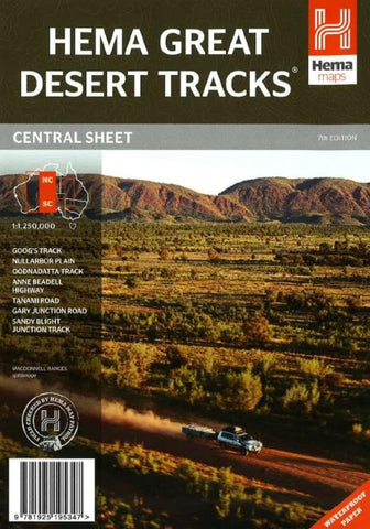 Buy map Australia, Central Sheet, Great Desert Tracks, 7th edition by Hema Maps