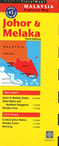 Buy map Johor and Melaka, Indonesia by Periplus Editions
