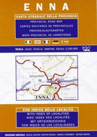 Buy map Enna Province, Italy by Litografia Artistica Cartografica