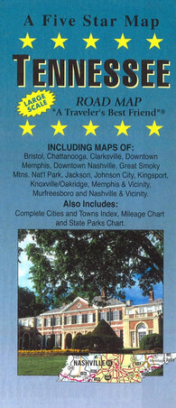 Buy map Tennessee by Five Star Maps, Inc.