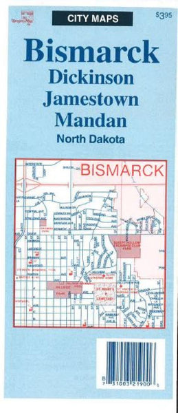 Buy map Bismarck, Dickinson, Jamestown, and Mandan, North Dakota by The Seeger Map Company Inc.