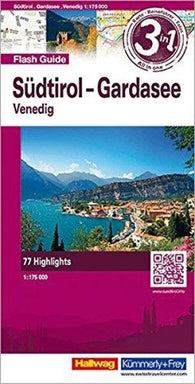 Buy map Southern Tyrol, Lake Garda, Venice, Flash Guide by Hallwag
