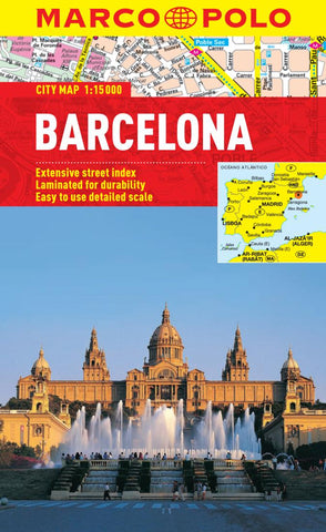 Buy map Barcelona, Spain by Marco Polo Travel Publishing Ltd