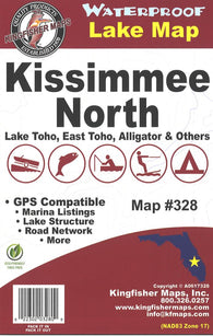 Buy map Kissimmee Lake North, FL Fishing Map