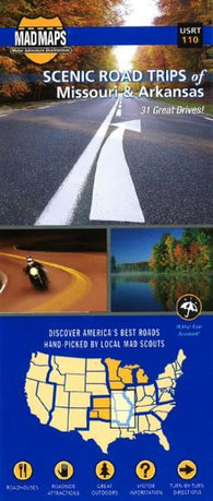 Buy map Missouri and Arkansas, Regional Scenic Tours by MAD Maps