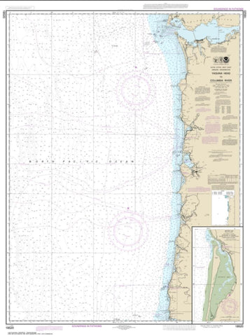 Buy map Yaquina Head to Columbia River; Netarts Bay (18520-27) by NOAA