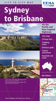 Buy map Sydney to Brisbane, Australia by Hema Maps