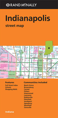Buy map Indianapolis, Indiana by Rand McNally