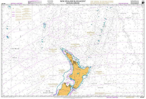 Buy map NEW ZEALAND AND ADJACENT OCEAN AREAS - NORTHERN SHEET (223) by Land Information New Zealand (LINZ)