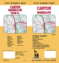 Buy map Canton, Massillon and Stark County, Ohio by GM Johnson