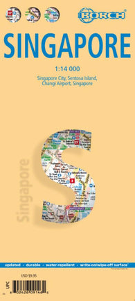 Buy map Singapore : Singapore City, Sentosa Island, Changi Airport, Singapore