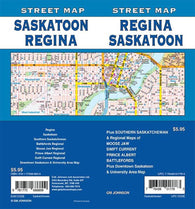 Buy map Regina / Saskatoon, Saskatchewan Street Map