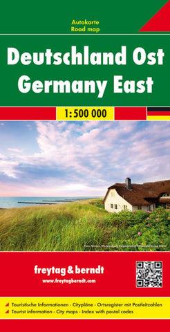 Buy map Germany East, Road Map by Freytag-Berndt und Artaria