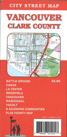 Buy map Vancouver and Clark County, Washington