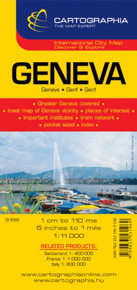 Buy map Geneva, Switzerland by Cartographia