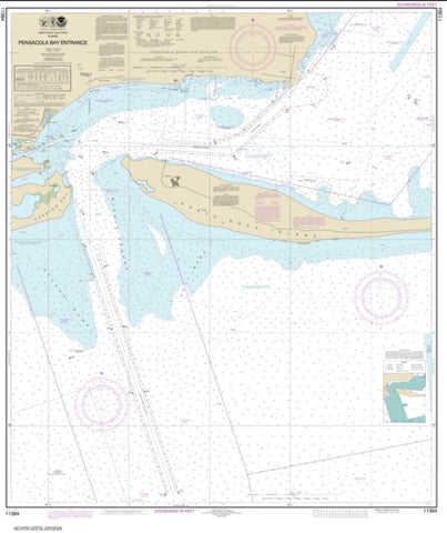 Buy map Pensacola Bay Entrance (11384-38) by NOAA