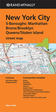 Buy map New York City : 5-Boroughs by Rand McNally