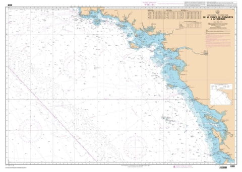 Buy map De la Pointe de Penmarch a la Gironde by SHOM