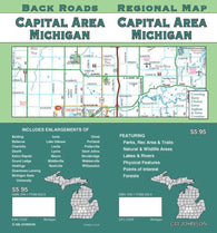 Buy map Michigan, Capital Area by GM Johnson