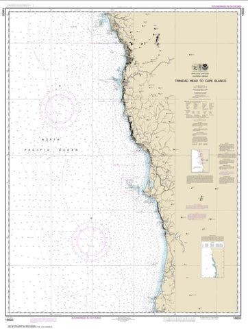 Buy map Trinidad Head to Cape Blanco (18600-15) by NOAA