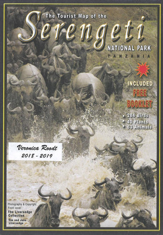 Buy map Tourist Map of the Serengeti National Park with Photographic Check List