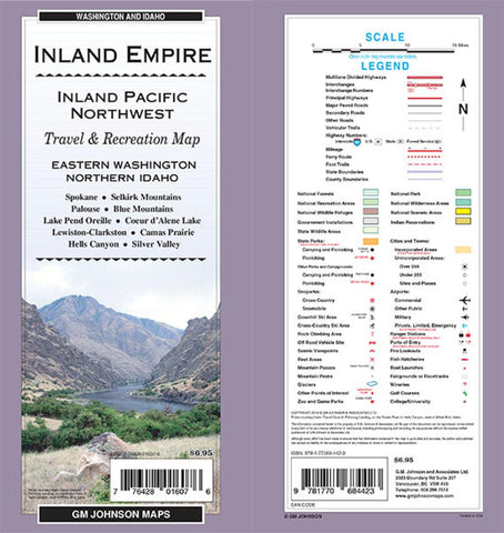 Buy map Inland Empire, Eastern Washington and Northern Idaho by GM Johnson
