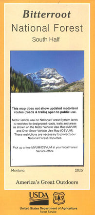 Buy map Bitterroot National Forest South Half Map