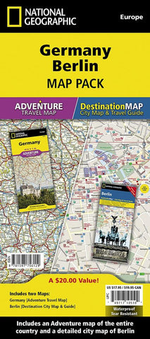 Buy map Germany & Berlin Map Pack Bundle by National Geographic Maps