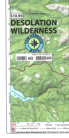 Buy map Desolation Wilderness Trail Map by Tom Harrison Maps