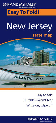 Buy map New Jersey, Easy to Fold by Rand McNally