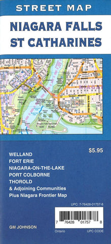 Buy map Niagara Falls & St. Catharines Street Map by GM Johnson