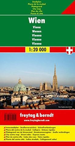 Buy map Vienna, Austria by Freytag-Berndt und Artaria