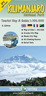 Buy map Kilimanjaro National Park, Tourist Map and Guide by Harms IC Verlag